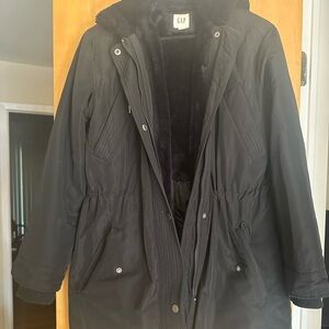 Gap long puffer coat